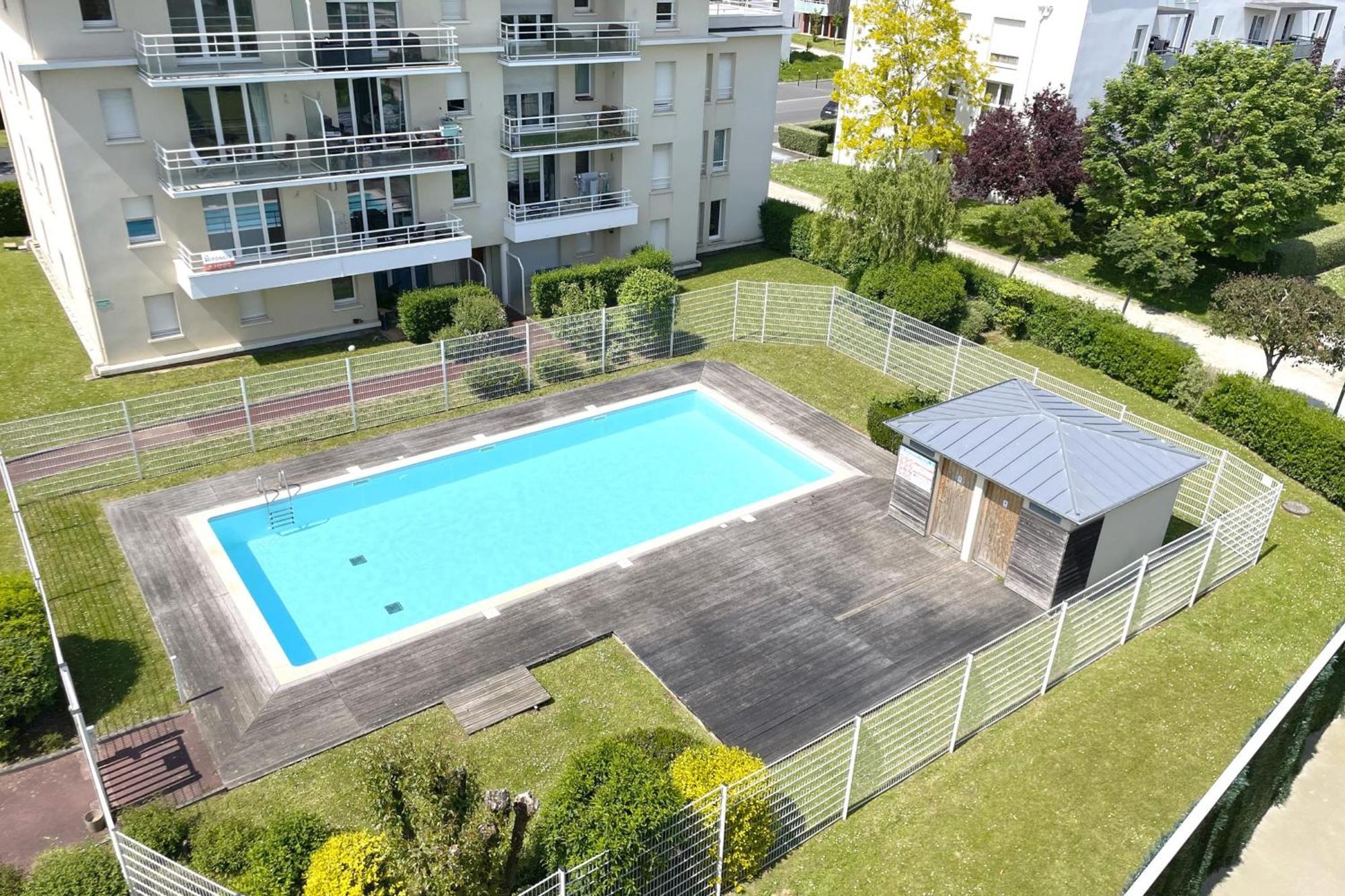 Le Rooftop - Terrasse - Parking - Piscine Caen Eksteriør billede